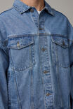 Denim Trucker Jacket, SKATE BLUE - alternate image 4