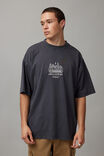 Heavy Weight Box Fit Graphic Tshirt, UC WASHED BLACK/SKYLINE - alternate image 1