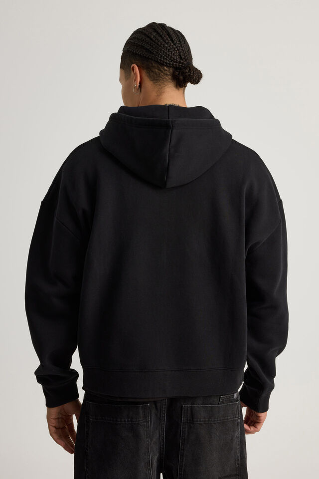 Notion Zip Thru Hoodie, NTN WASHED BLACK/NOTION BADGES