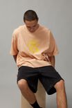 Half Half Heavy Weight Box Fit Graphic Tshirt, PEACH/FORTUNE - alternate image 5