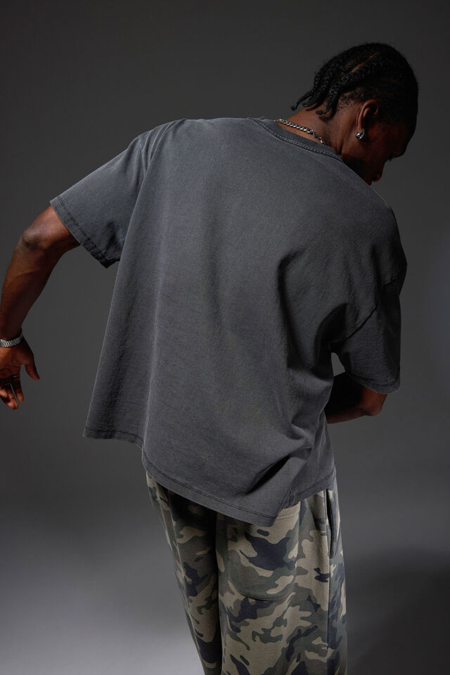 Authentics Blank Tee, WASHED BLACK