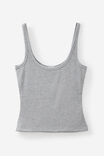 Authentics Scoop Neck Tank, GREY MARLE - alternate image 5