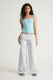 Wide Waistband Trackpant, SILVER MARLE - example image 2