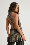 Longline Halter Top, WASHED BUSH CAMO - alternate image 3