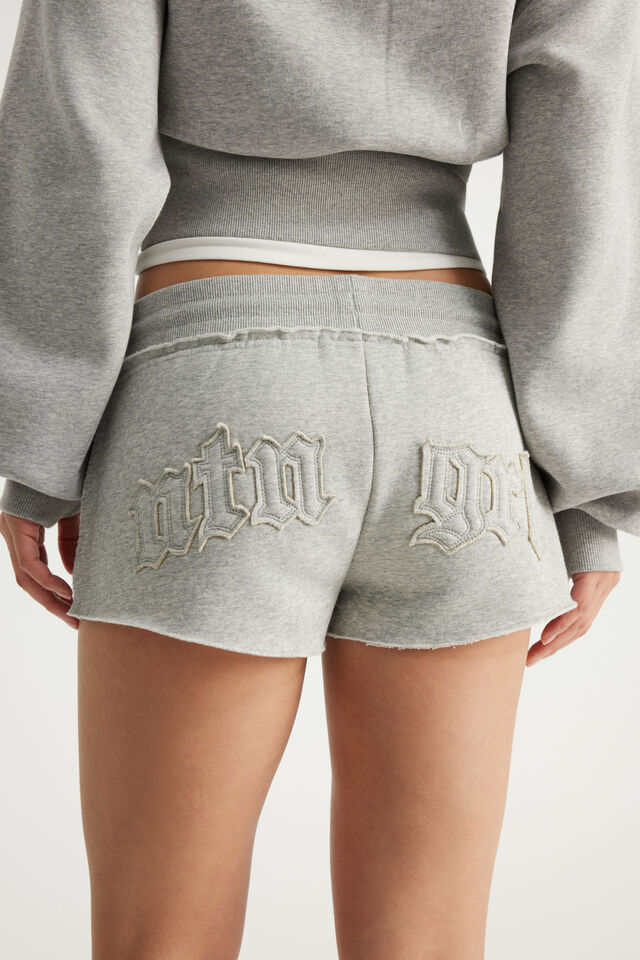 Fleece Mini Short, NTN GREY MARLE