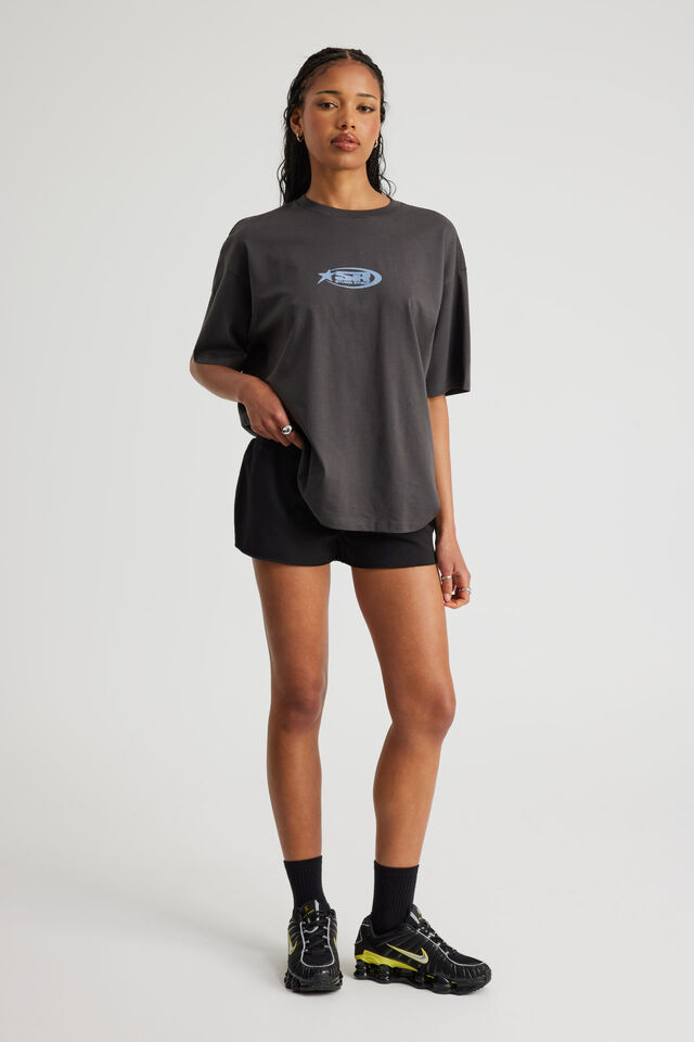 Oversized Graphic Tee, SLATE/STUDIO ROGUE