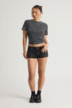 Tumblr Low Rise Booty Short, HEAVY WASH BLACK_STAR - alternate image 2