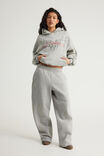 Notion Boxy Hoodie, NTN GREY MARLE/RHINESTONE CYBER - example image 2