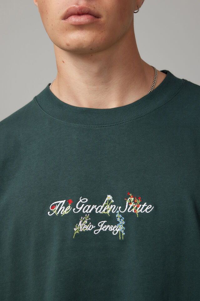 Heavy Weight Box Fit Graphic Tshirt, OG IVY GREEN/GARDEN STATE