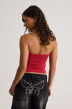 Leni Longline Gathered Bandeau, SCOOTER RED - alternate image 3