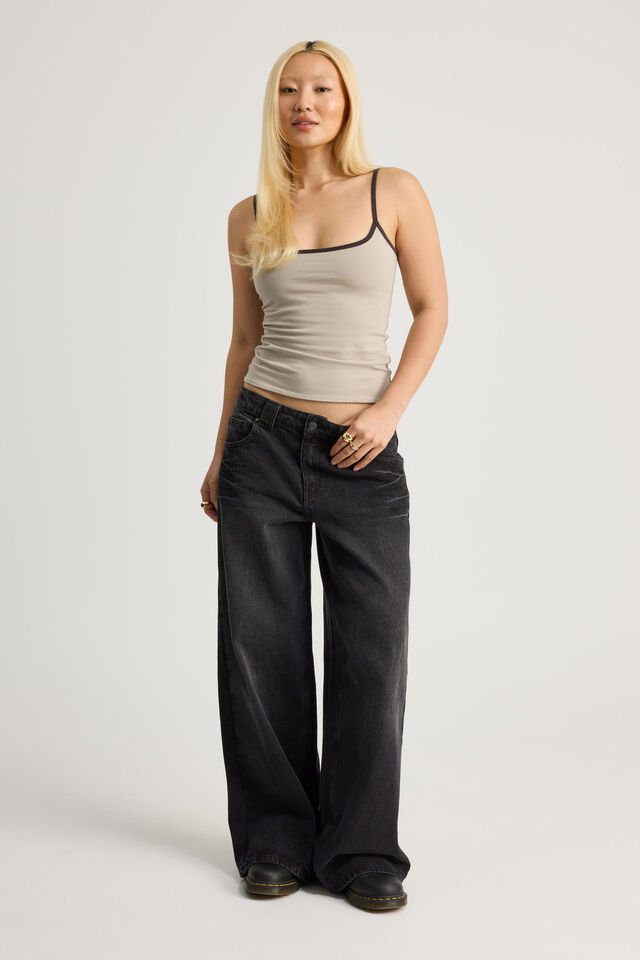 Kiki Cami, SUNBLEACHED KHAKI/PHANTOM