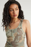 Henley Scoop Neck Tank, SUMMER CAMO - example image 4