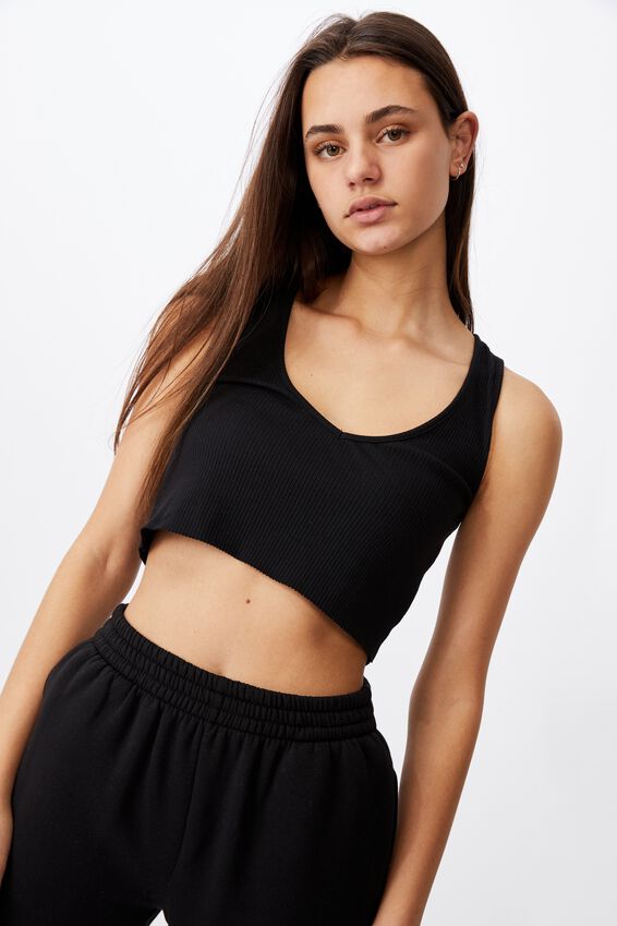 Deep V Tank, BLACK