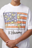 Keith Haring T Shirt, LCN KEI WHITE/KEITH HARING USA - alternate image 4