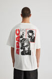 Oversized Music Merch T Shirt, LCN BRA CLOUD/TUPAC COLLAGE - alternate image 1