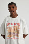 Boxy Cropped Music T Shirt, LCN MAN CLOUD/MEGADETH PEACE SELLS - alternate image 4