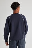 Panelled Nfl Crew, LCN NFL NAVY BLAZER/GIANTS PANELLING - alternate image 3