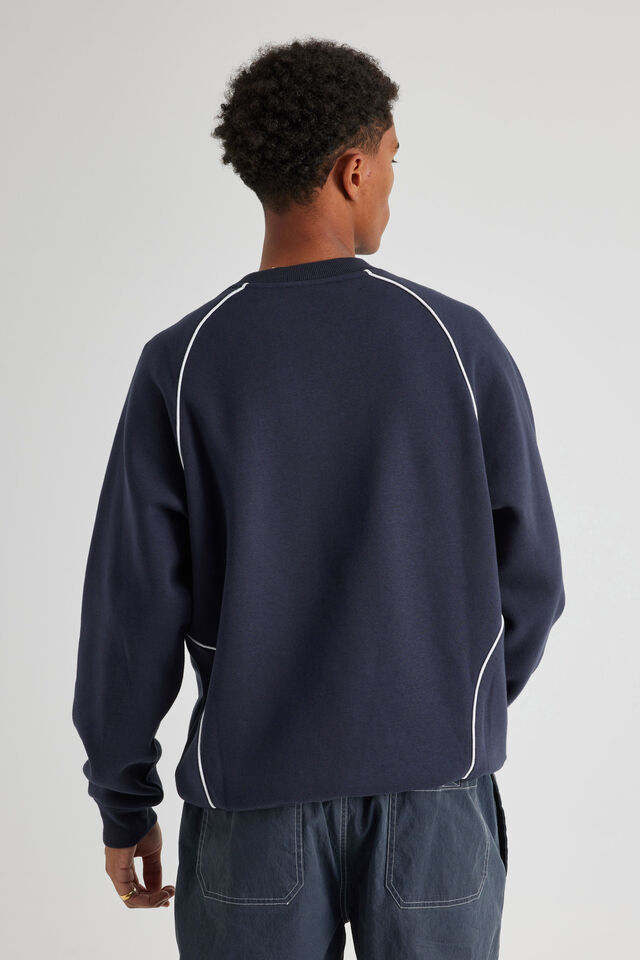 Panelled Nfl Crew, LCN NFL NAVY BLAZER/GIANTS PANELLING