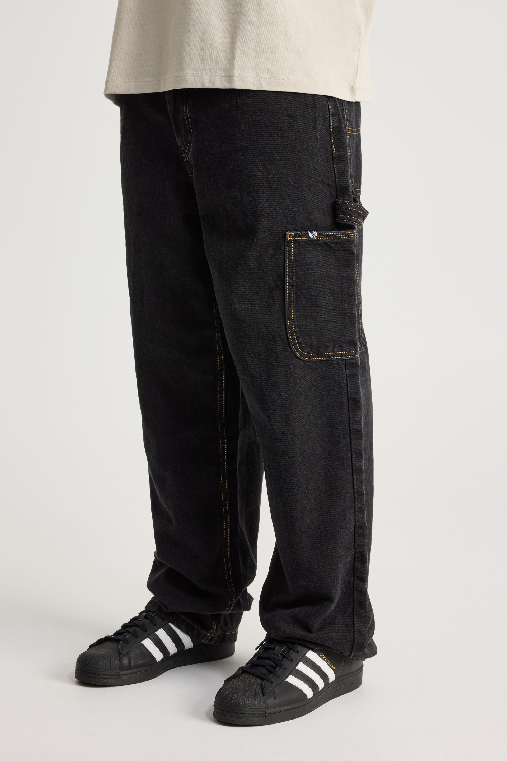 パンツ gEeks BAGGY PAINTER DENIM HALF PANTS DENIM BAGGY PANTS