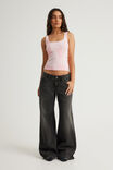 Graphic Scoop Neck Tank, PINK MUSK/GRUNGE COLLAGE - example image 2