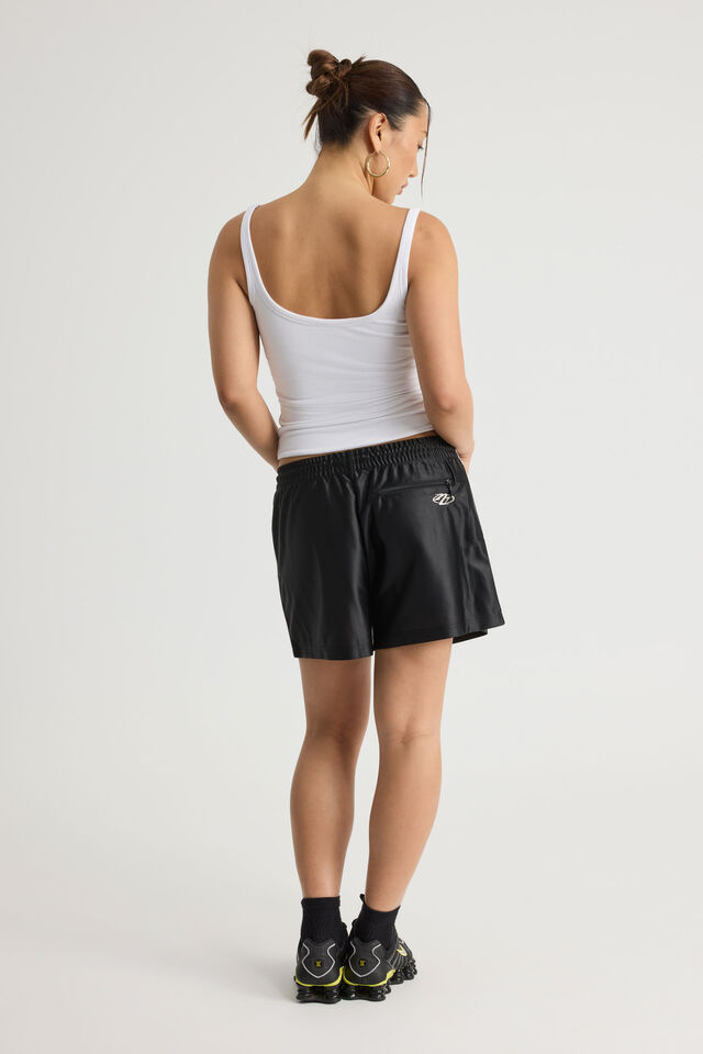 Tricot Short, BLACK/WHITE/SILVER