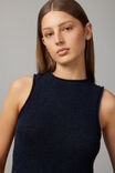 Ivy Knit Tank, NAVY BLAZER - alternate image 4