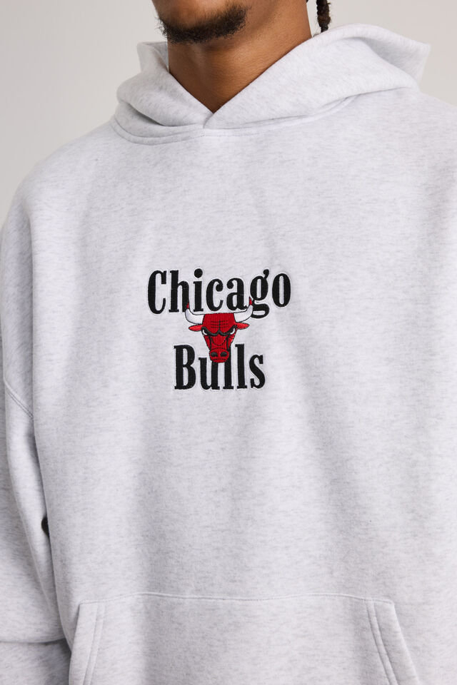 Nba Hoodie, LCN NBA SILVER MARLE/CHICAGO BULLS