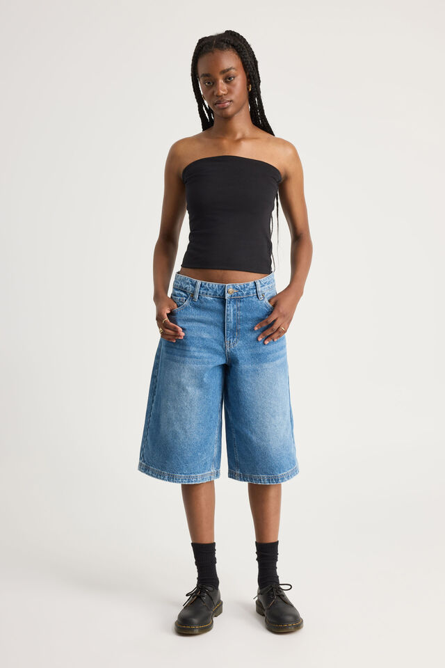 Authentics Longline Bandeau, BLACK