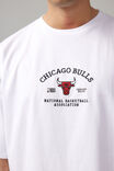 Box Fit Nba T Shirt, LCN NBA WHITE/CHICAGO BULLS EMB - alternate image 4