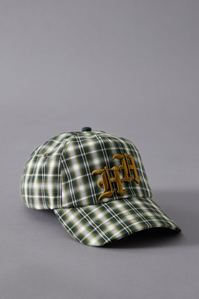 Half Half Local Legends Panel Cap, HALF HALF SEASONAL CHECK GREEN
