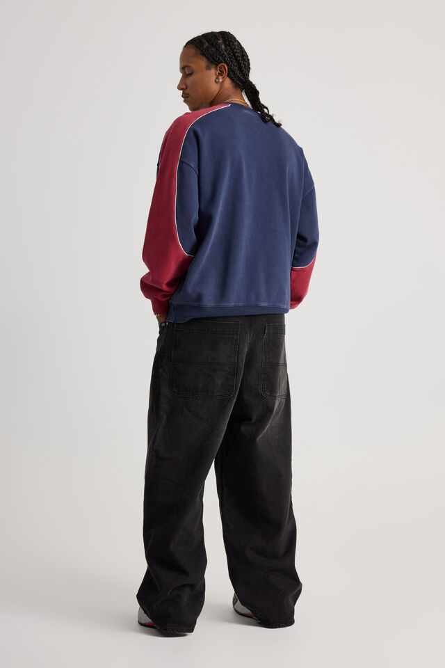 Half Half El Grande Baggy Jean, VINTAGE BLACK