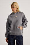 Harley Slouchy Hoodie, STORMY/TLK LTR - alternate image 3