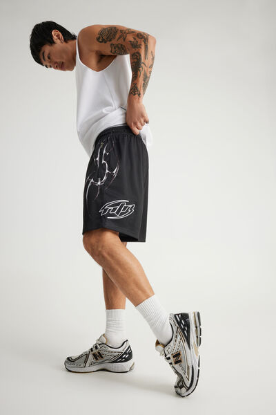 Notion Mesh Short, BLACK/NTN CYBERSIGILISM