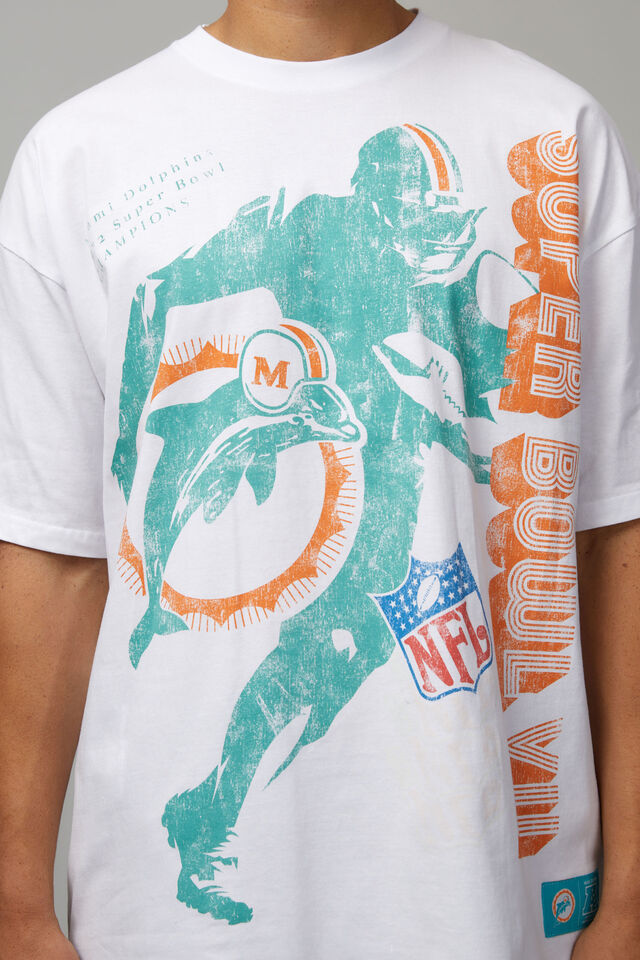 Oversized Nfl T Shirt, LCN NFL WHITE/DOLPHINS SUPERBOWL