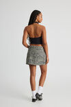 The Everyday Denim Skirt, COOL LEOPARD - alternate image 3