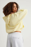 Open Gallery Boxy Zip Through Hoodie, OG WASHED BUMBLE YELLOW/GALLERY SWIRL - alternate image 3