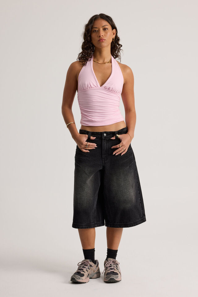 Emma Gathered Halter, PINK LADY