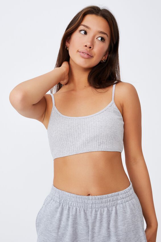 Ultra Crop Tank, GREY MARLE