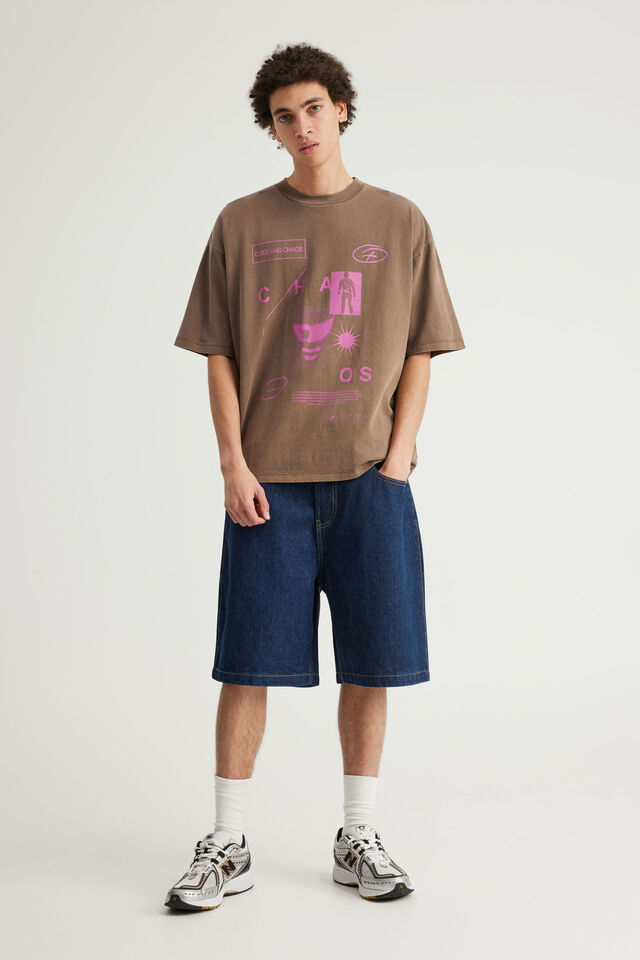 Half Half Classico Denim Short, DEEP INDGO/HH STAR