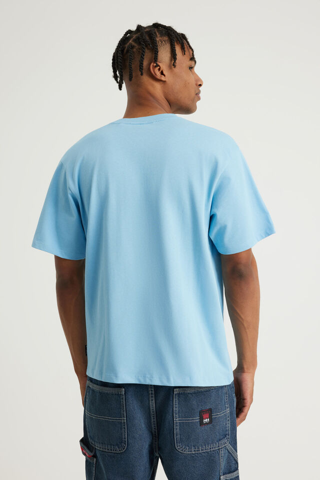 Half Half Heavyweight Core Fit Tshirt, HH BLUE HEAVEN/GLOOP BLUR