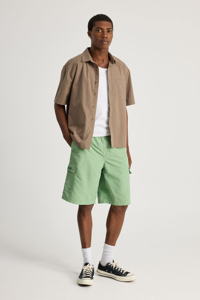 Half Half Cargo Boardshort, PEPPERMINT