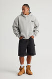Half Half Hoodie, HH GREY MARLE/HARDWARE - alternate image 2