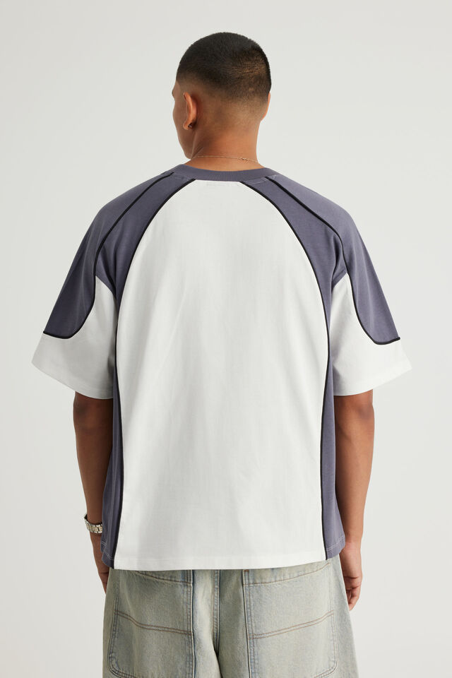 Half Half Boxy Tshirt, HH CLOUD/COLD HARBOUR FLUID