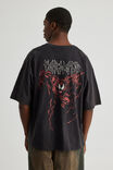 Marvel Box Fit Tshirt, LCN MAR WASHED BLACK/CARNAGE - alternate image 3