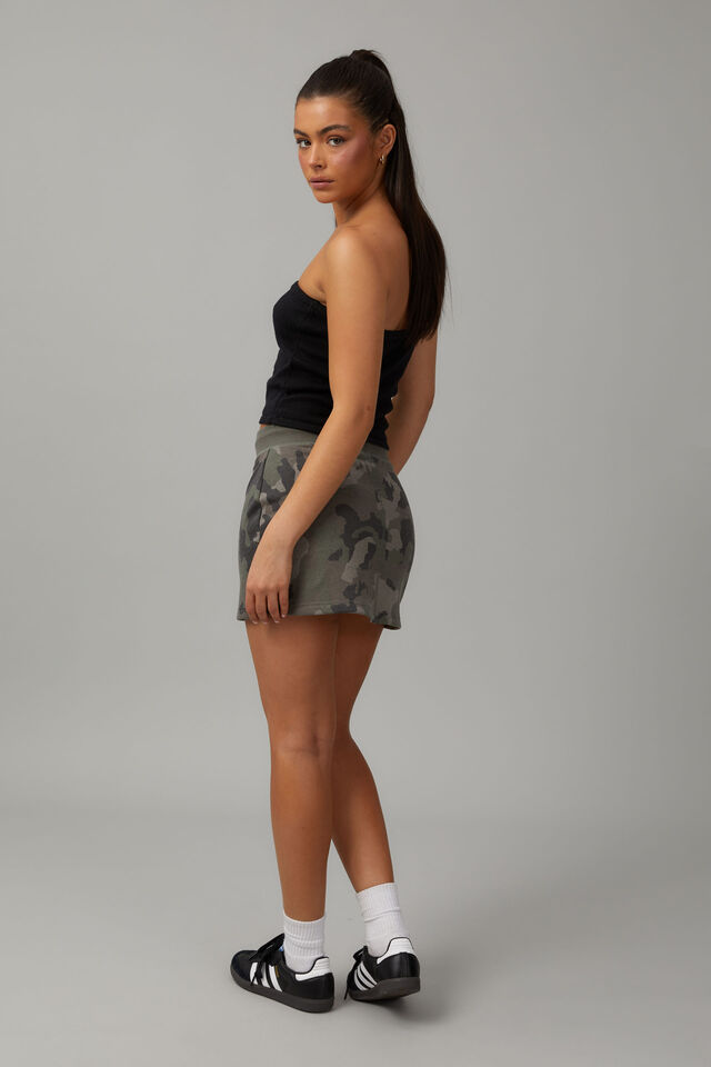 Darcy Fleece Skirt, CAMO
