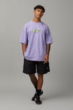 Half Half Oversized Graphic T Shirt, WASHED LAVENDER/WINDOW TO THE SOUL - alternate image 4