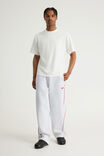 Barrel Leg Track Pant, OG SILVER MARLE/RED PIPING - example image 2