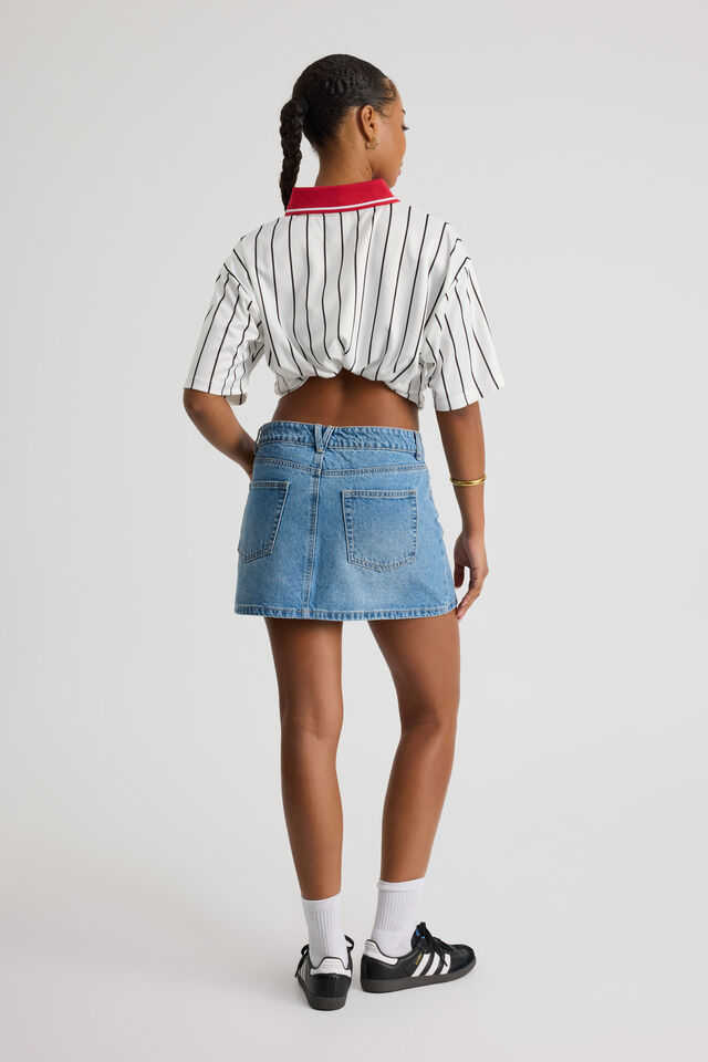 The Everyday Denim Skirt, TEXAS BLUE