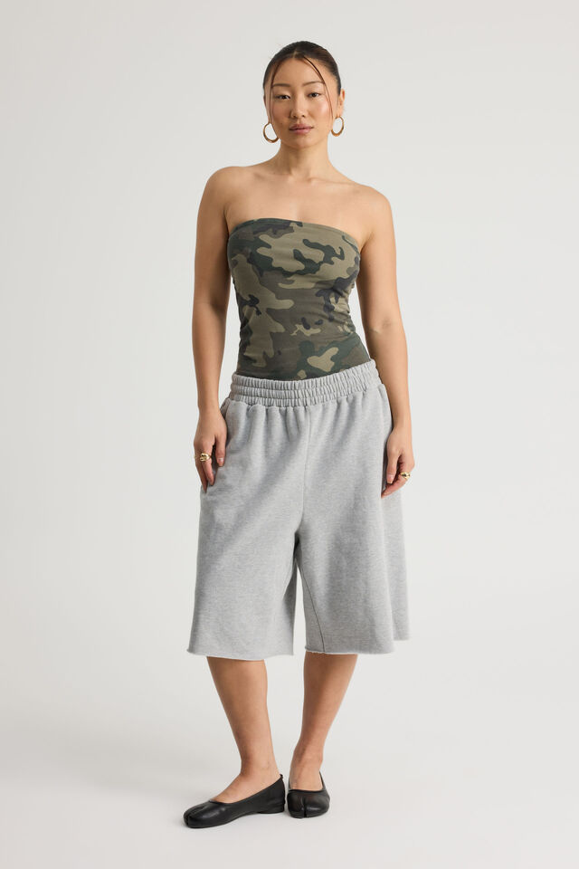 Authentics Longline Bandeau, WASHED BUSH CAMO