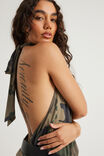 Longline Halter Top, WASHED BUSH CAMO - alternate image 4